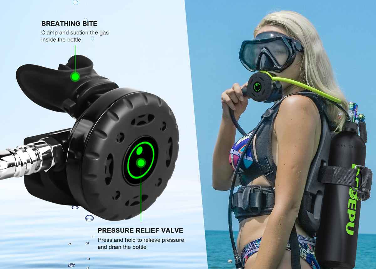 DEDEPU Plastic Diving Breathing Head Image 2