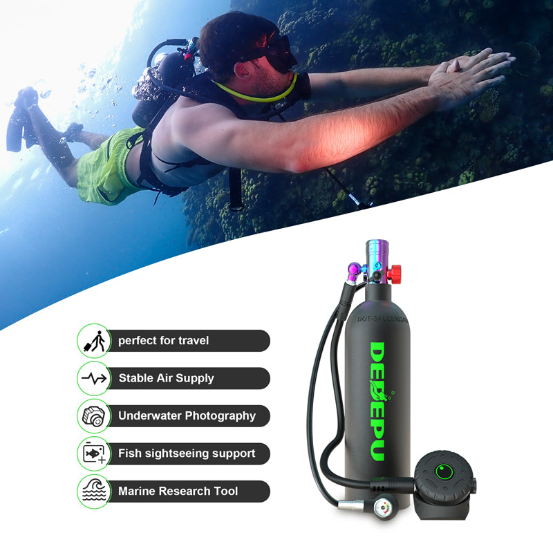 DEDEPU D600 2.3L scuba diving tank