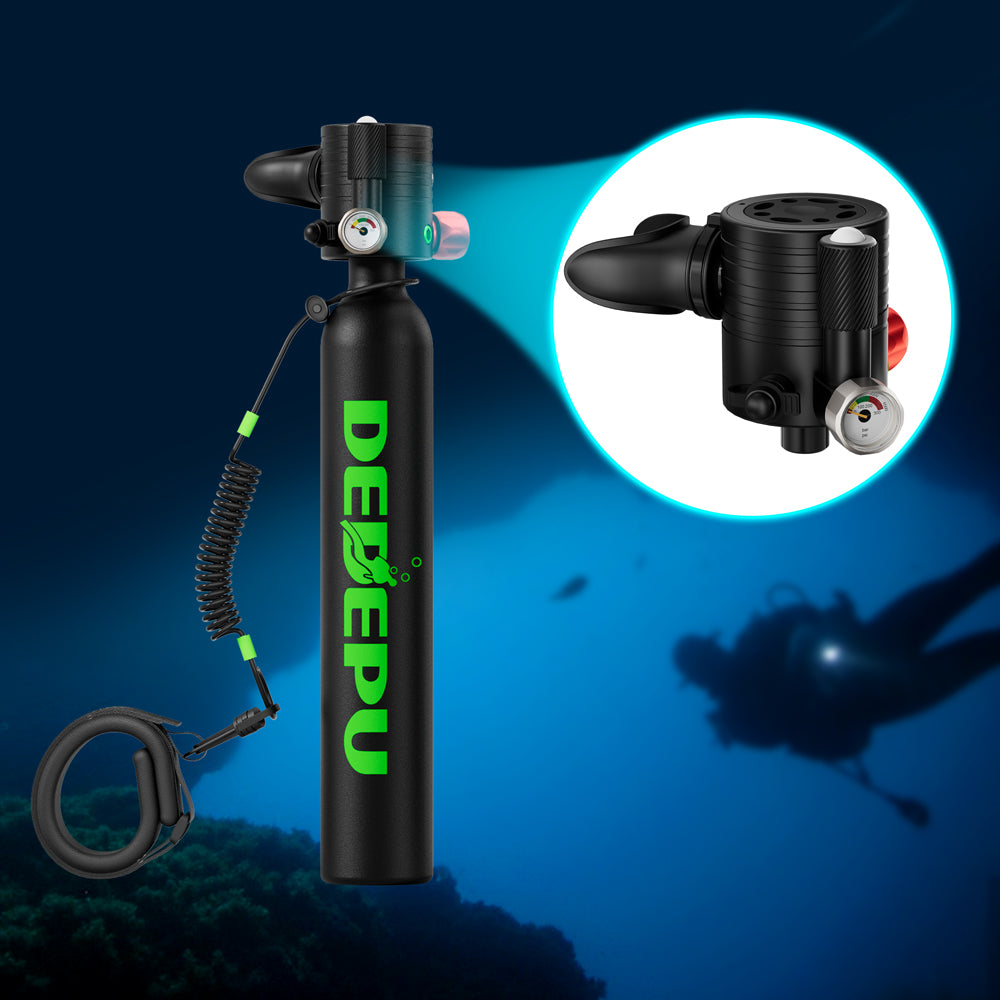 DEDEPU orca series scuba tank with air pressure warning light