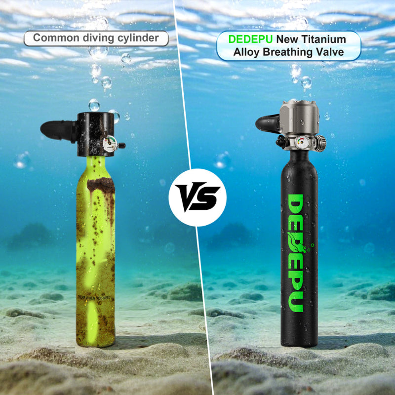 Orca series scuba tank with titanium valve