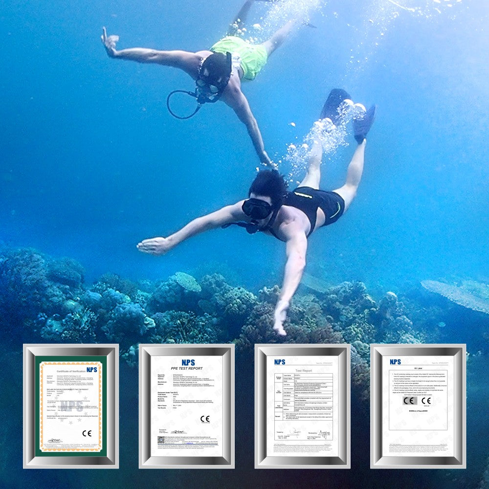 DEDEPU S5000 1L mini scuba tank-certificate